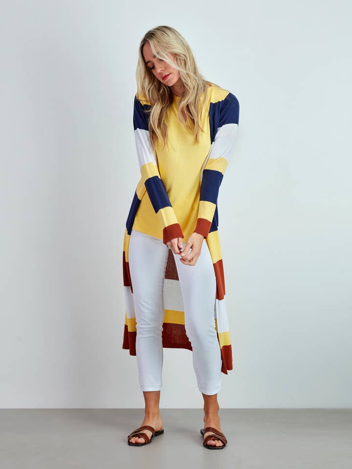 Randig jacka för wholesale av GUIMANOS