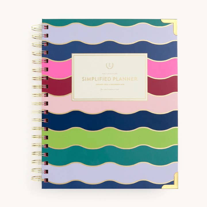 2026 Spiral Weekly Simplified Planner - Rainbow Row for wholesale by Simplified by Emily Ley