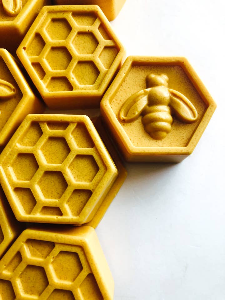 Unlabeled 10 Turmeric Scrubbies|Turmeric Scrub Bar for wholesale by Subtle & Wild