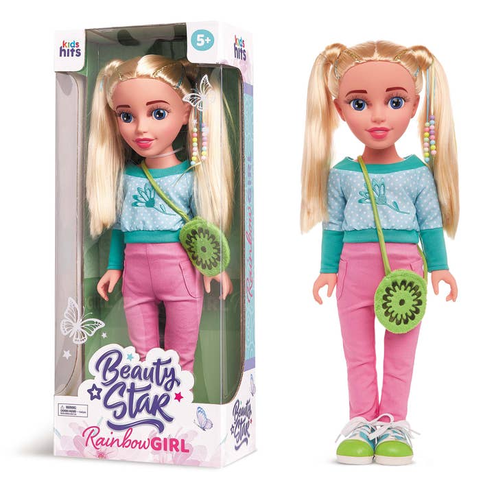 Fainotoys - Wholesale Doll - Kids - Beauty Star Flowery Spring Rainbow Girl