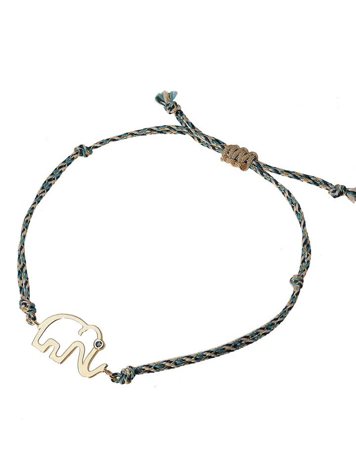 Bali bracelet - yellow gold - sapphire for wholesale by Lola SRL