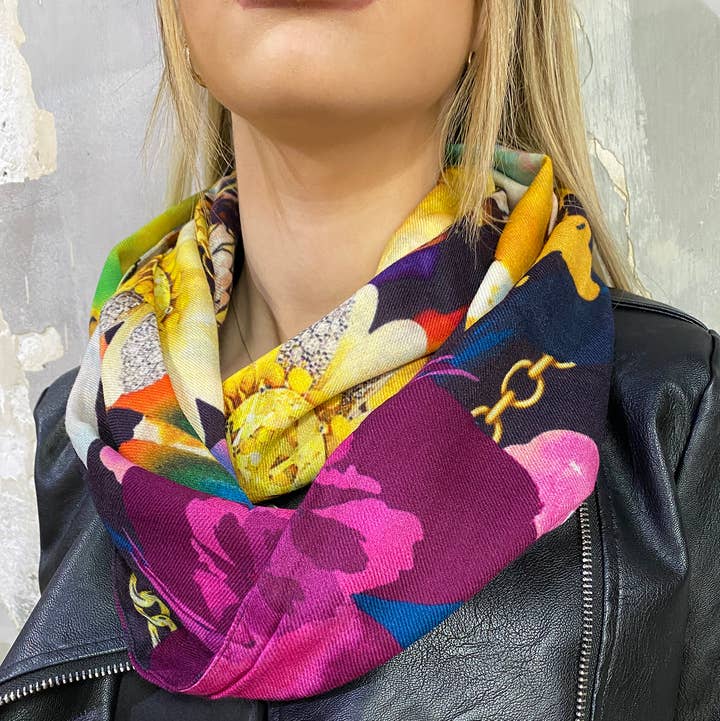 FST le french studio - Wholesale Scarf - Women's - JACQUARD wool snood0