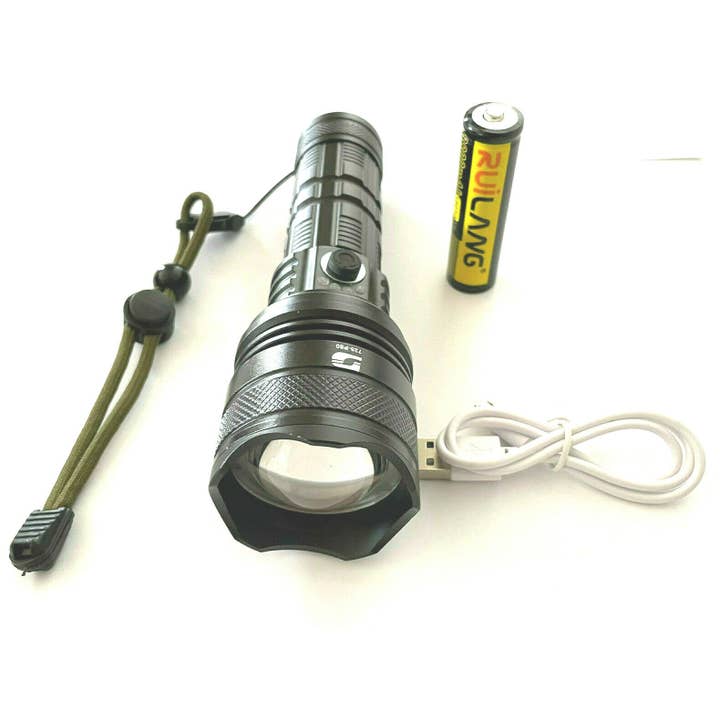 HASHIR PRODUCTS - Vente Lampes de poche - Lampe de poche LED super lumineuse de 8400 lumens avec étui rechargeable