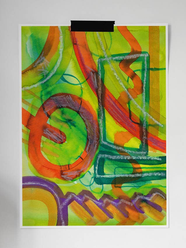 Beaux-arts abstraits Perlie pour la vente par The Underdog Print Shop