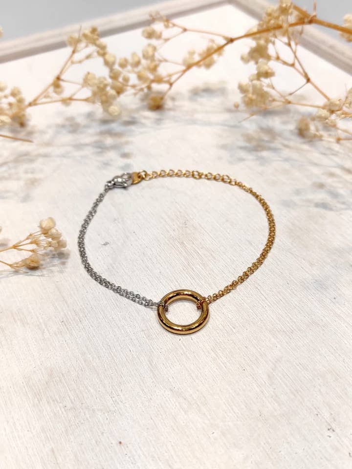 Bracciale misto Discordya oro, argento per la vendita all'ingrosso da parte di LOLO & YAYA