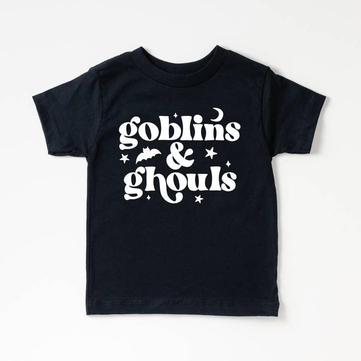 Chemise d'Halloween Goblins and Ghouls pour tout-petits et jeunes pour la vente par Benny & Ray Apparel