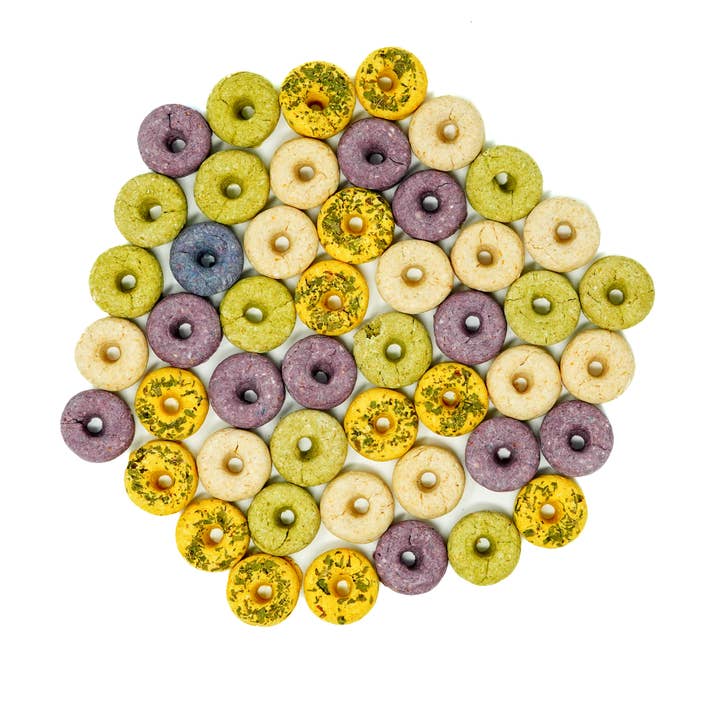 No Furries Delights - Wholesale Pet Supplement - Not Cat/Dog - Mini Donut Variety Pack (15pcs | 30g | 1.06oz)