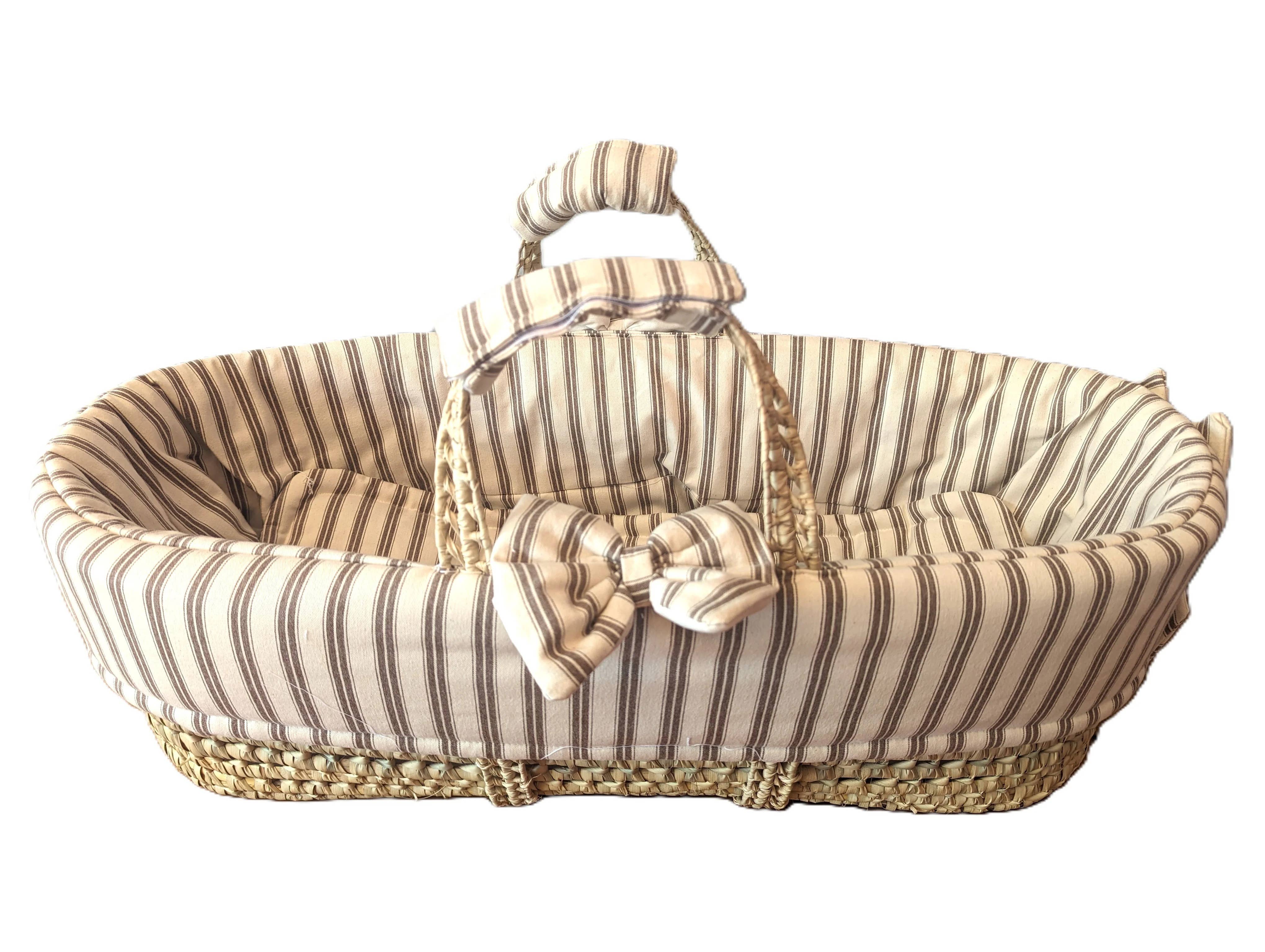 High crafty - Wholesale Bassinet - Baby - Palm Moses Basket for Babies 0–6 Months – Handwoven Natural 6