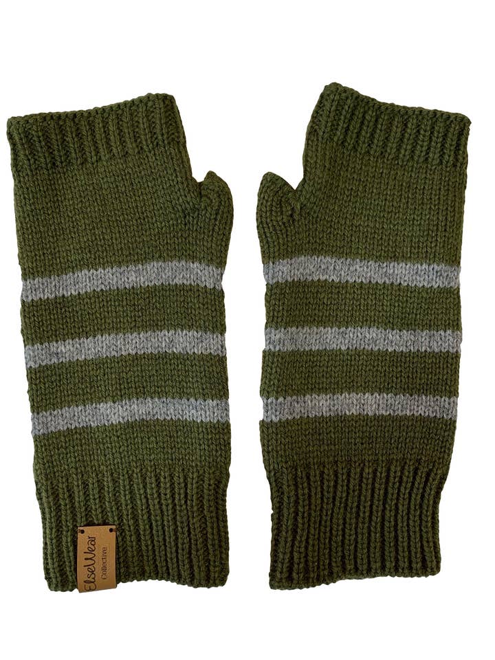 Mitaines Moffat en Olive pour la vente par ElseWear Collective