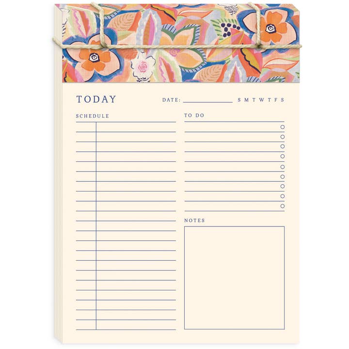 Bloc-notes floral quotidien pour la vente par Punch Studio