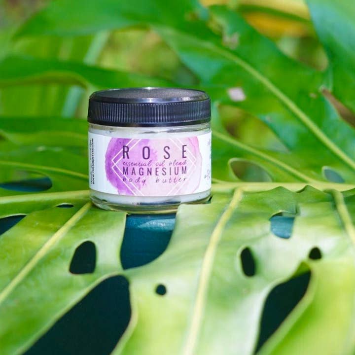 The Mighty XO - Wholesale Body Balm/Butter - Rose Magnesium Body Butter - Self Care and Sleep Support6