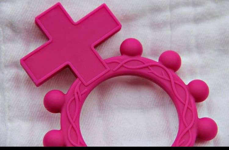 Weisinger Designs - Wholesale Teether (Not Clip-On) - Baby - CT101 Baby Silicone Finger Rosary Teether4