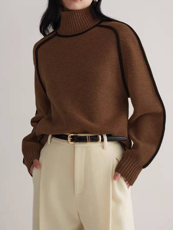 Meirade Casual Oversized Pullover Knit Sweater for wholesale by Rosa Clothing