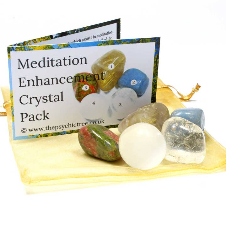 Meditationsförbättrande helande kristallpaket för wholesale av The Psychic Tree