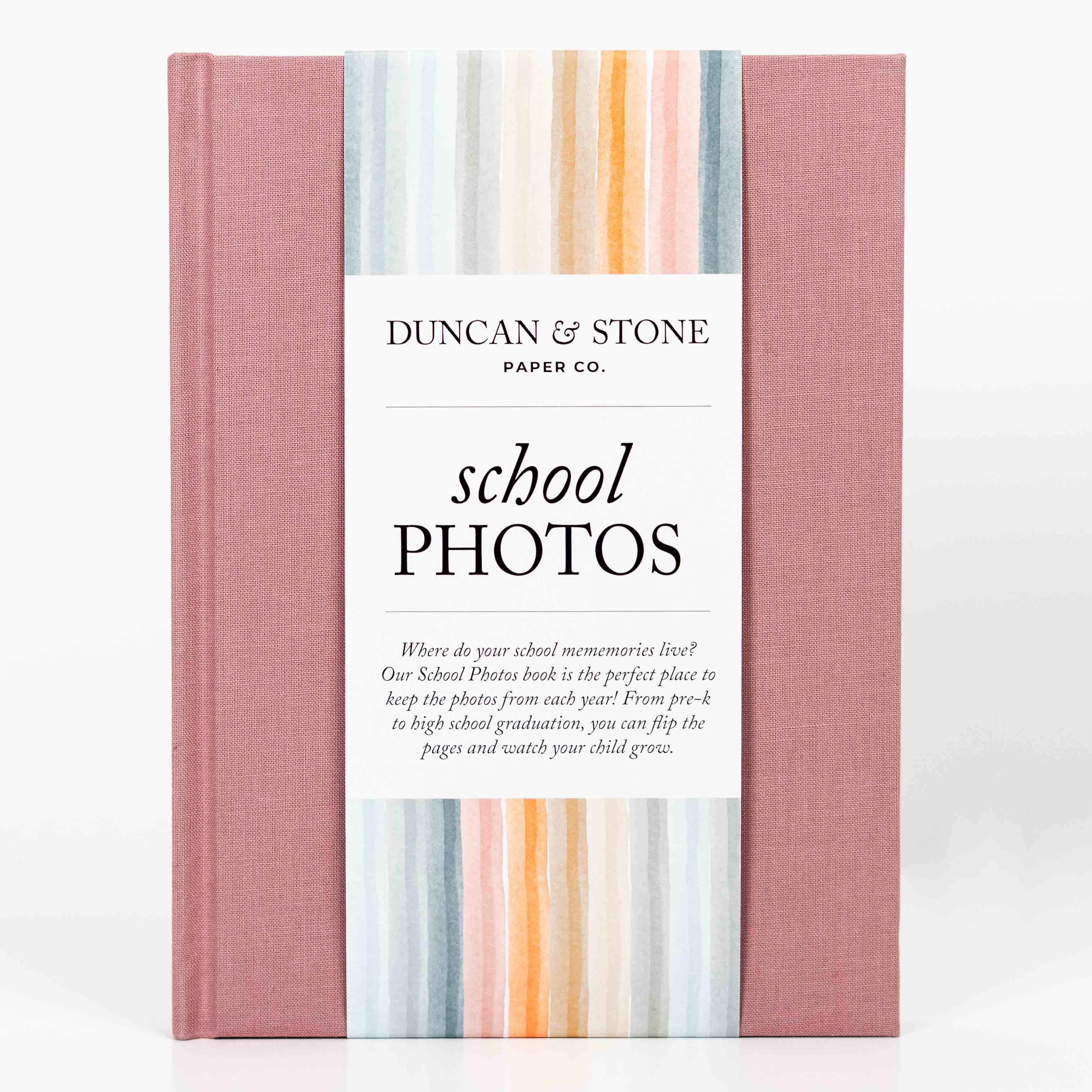 Duncan & Stone Paper Co. - Venta al por mayor Libro de recuerdos - Niños y bebés - Libro de Recuerdos Escolares | Álbum de Fotos Escolar Duradero0