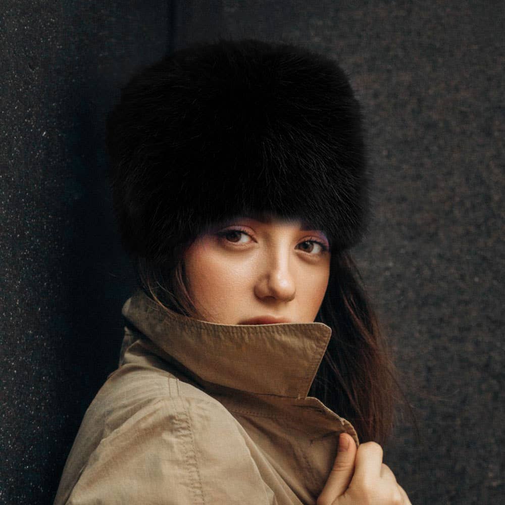 Sensibling Corp. – wholesale Mössa - Dam – Fuskpäls Furry Kosackstil Vinterhatt4