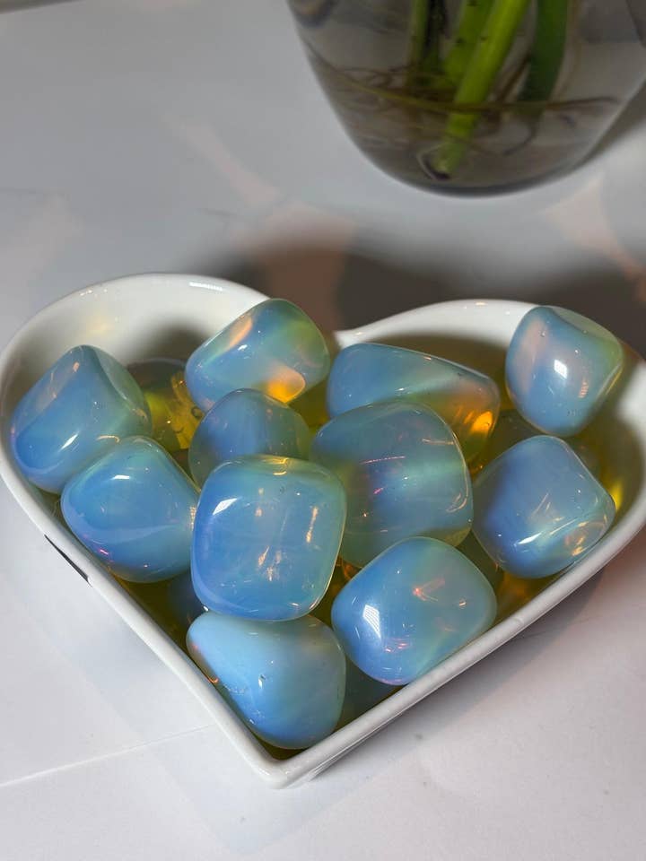 Pedra rolada de opalina por atacado de jiomind