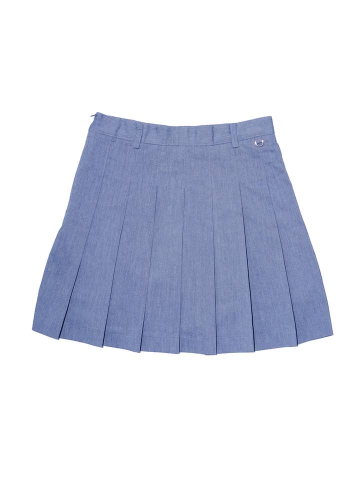 Bov active - Wholesale Skirt - Women's - BA Pleated Skirt - Denim Blue8