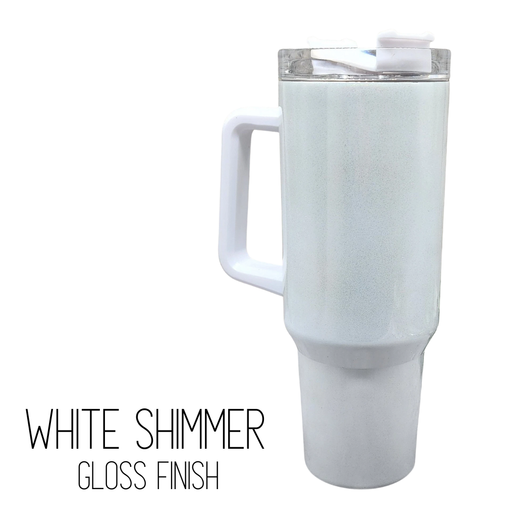 Sublimation Kings of Florida - Wholesale Insulated Mug/Tumbler - 40-ounce Sublimation Shimmer Holographic Tumbler with Handle0