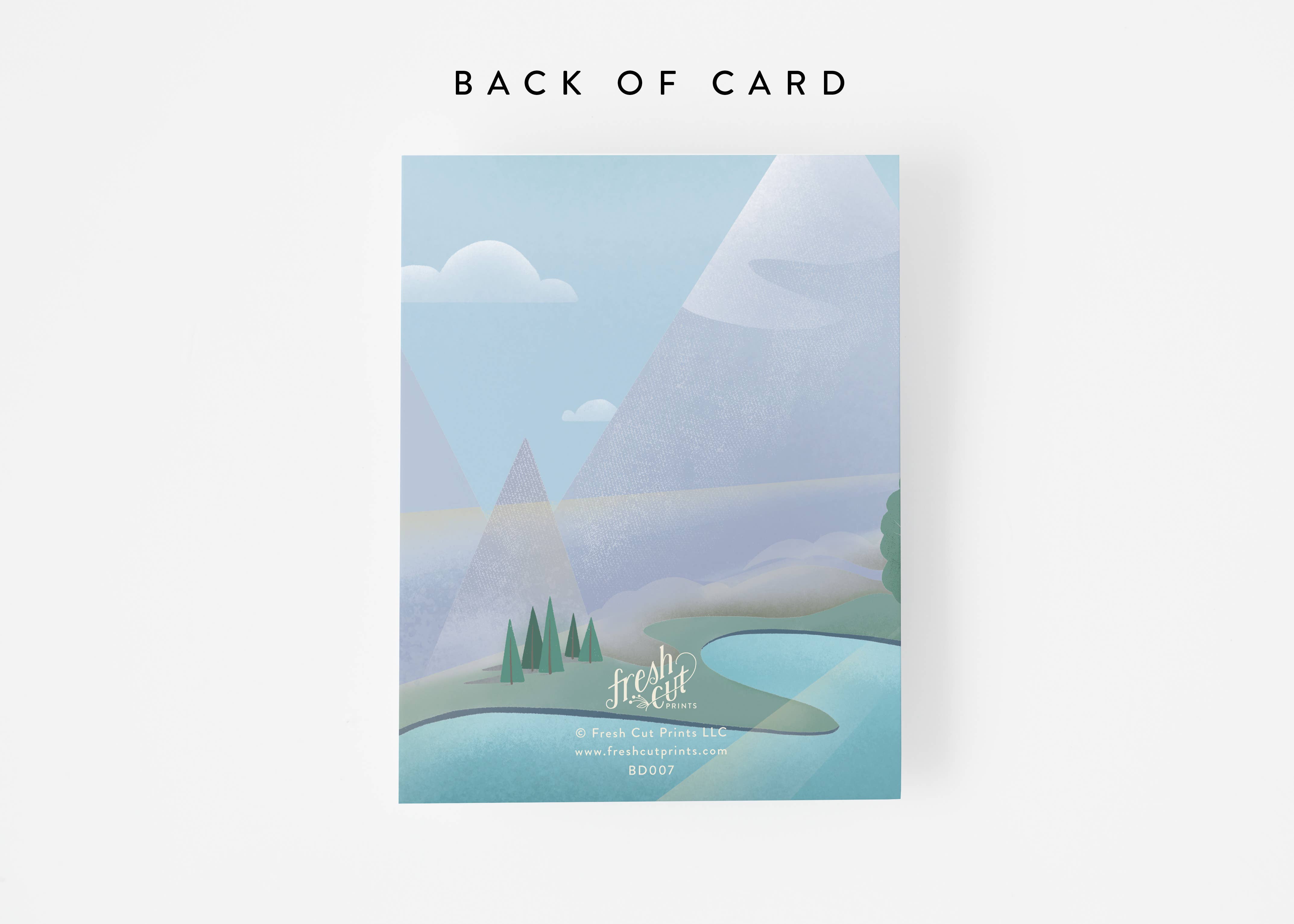 Fresh Cut Prints LLC - Wholesale Birthday Card - Belated Happy Birthday Blank Greeting Card3