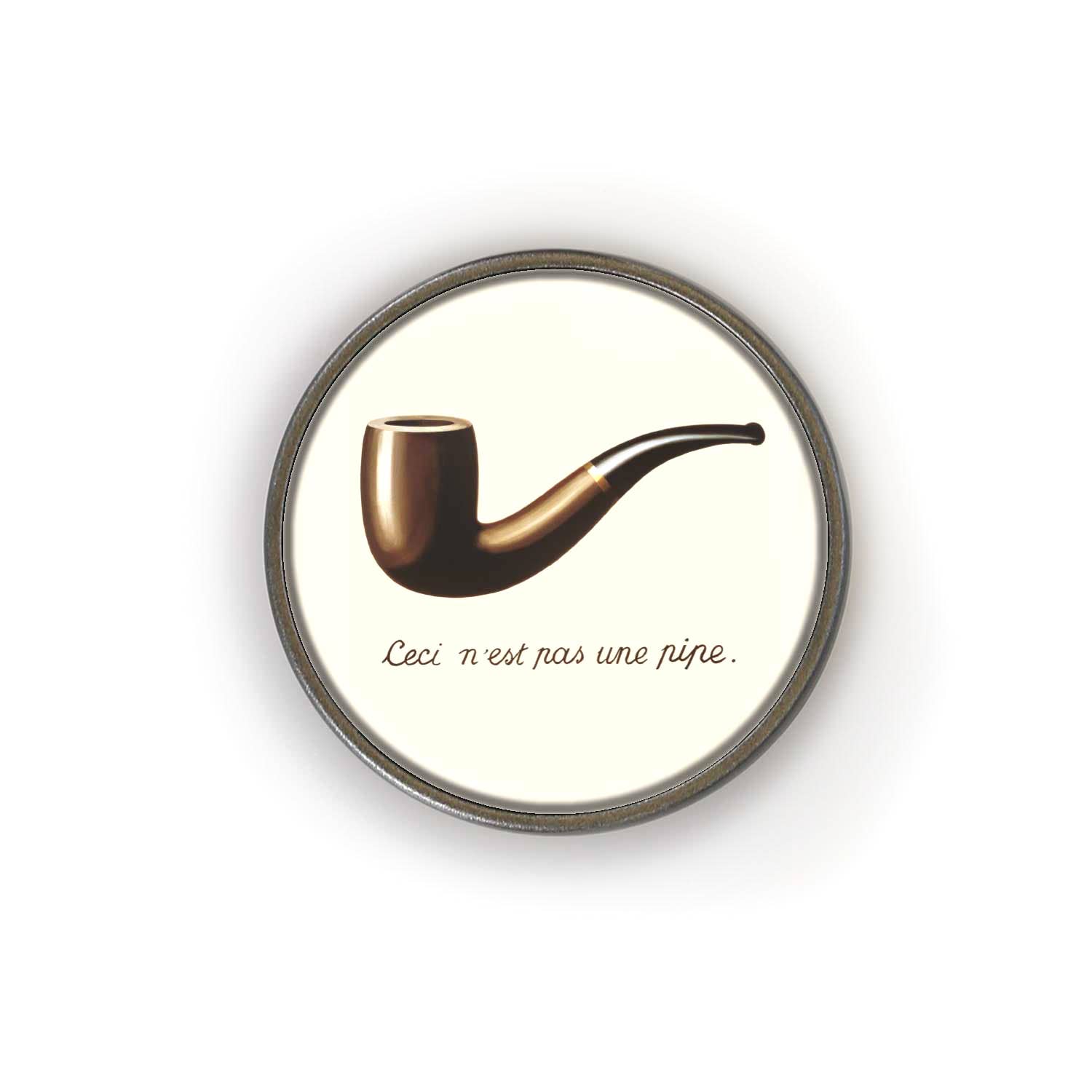 Lucy Lu Designs – Saca-rolhas por atacado – Abridor de garrafas Magritte Pipe Kitchen Fine Art Magritte1