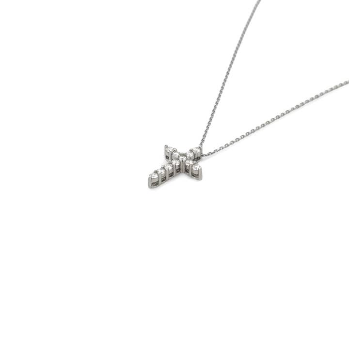 El&Elle - Wholesale Pendant/Charm Necklace - Cross Moissanite Necklace2