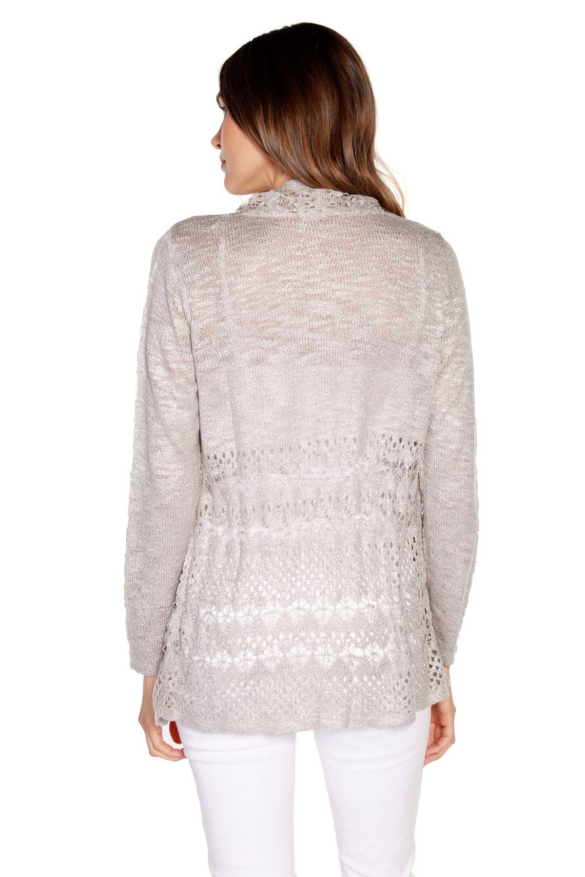 Belldini - Wholesale Cardigan - Women's - Women's Long Sleeve Crochet Knit Swing Cardigan22