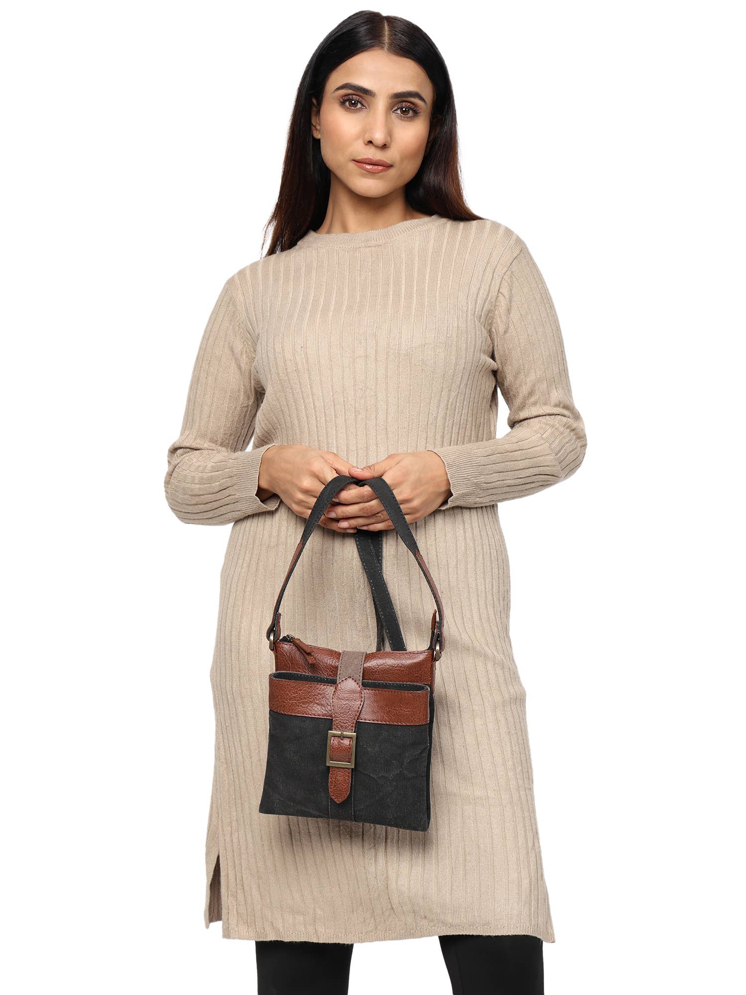 Mona B. - Wholesale Crossbody Bag - Women's - INTERMIX  CROSSBODY- BLACK, M-18092