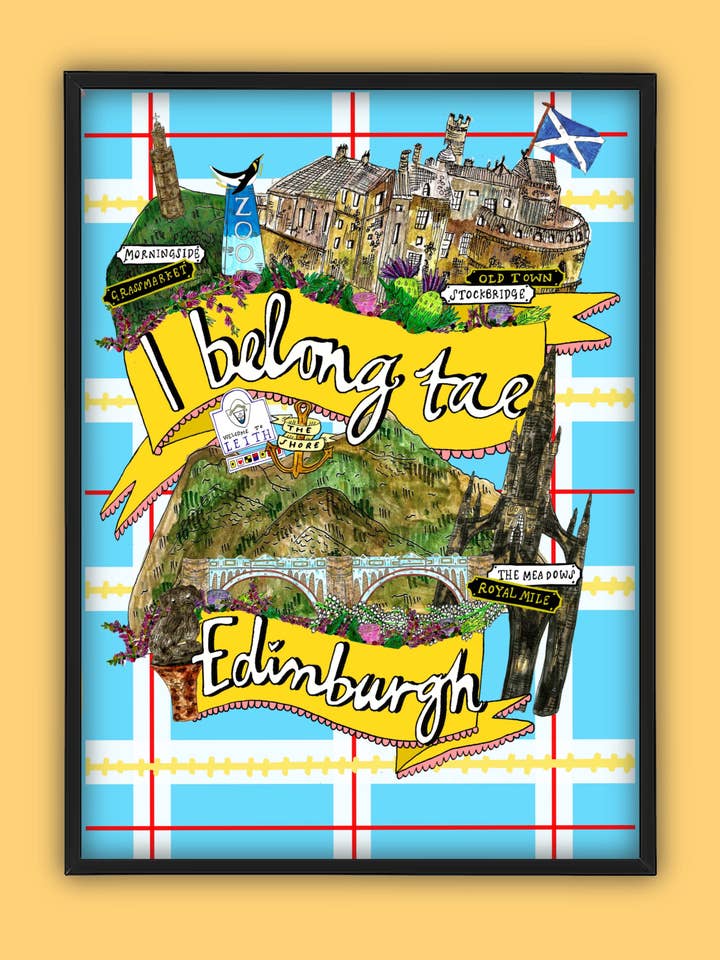 Eu pertenço a Tae EDIN Impressão artística por atacado de Claire Barclay Draws