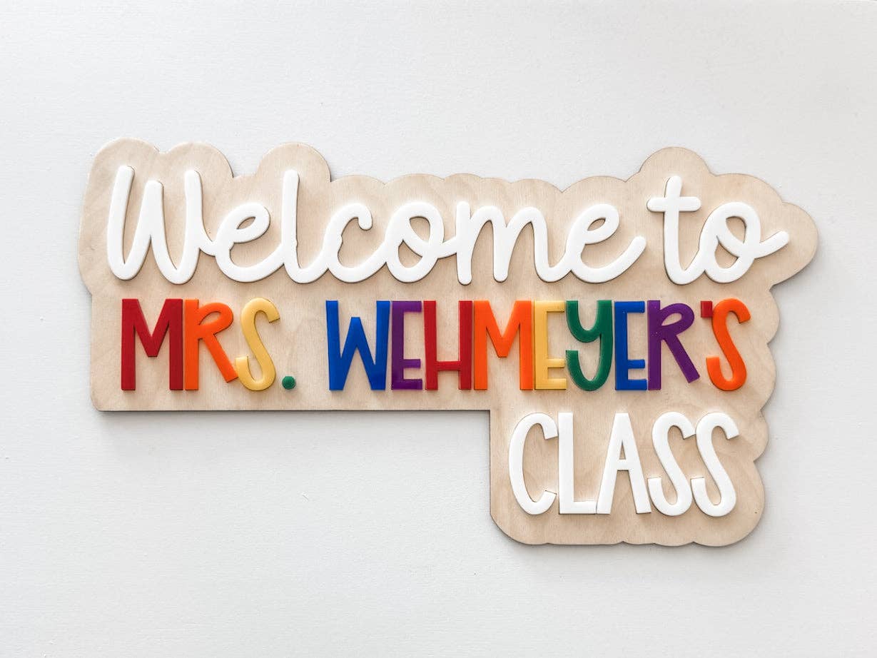 Lumber Revolution – wholesale Sign – Custom Classroom Welcome Sign – Personalized Teacher Door Sign0