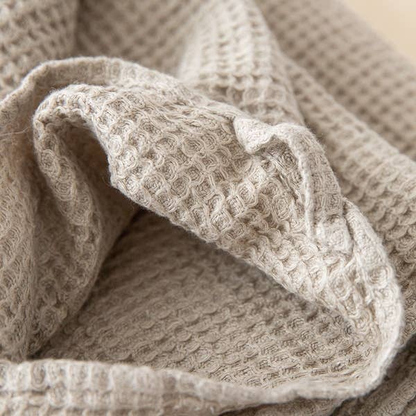 LinenMe - Wholesale Hand Towel - Linen Hand Towels Natural Washed Waffle Big4