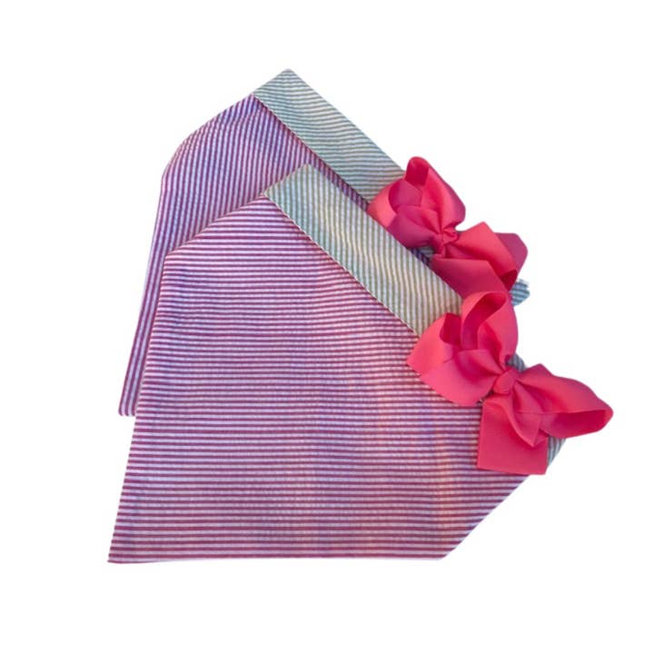 Seersucker rose pour la vente par Chloe & Max LLC