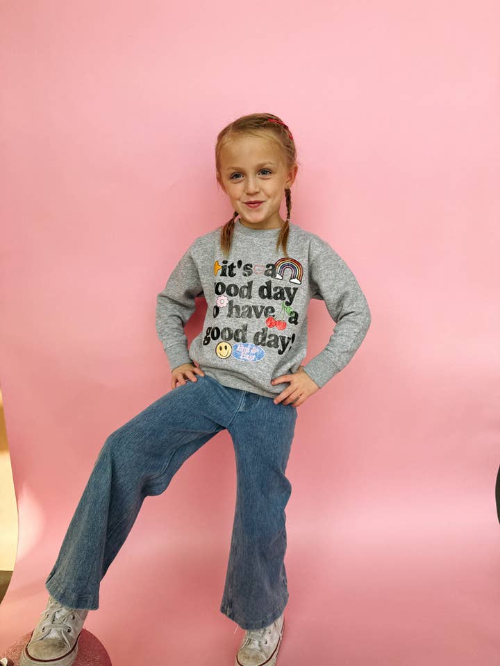 YOUTH | good day for a good day sweatshirt for wholesale by ETTA & EAST