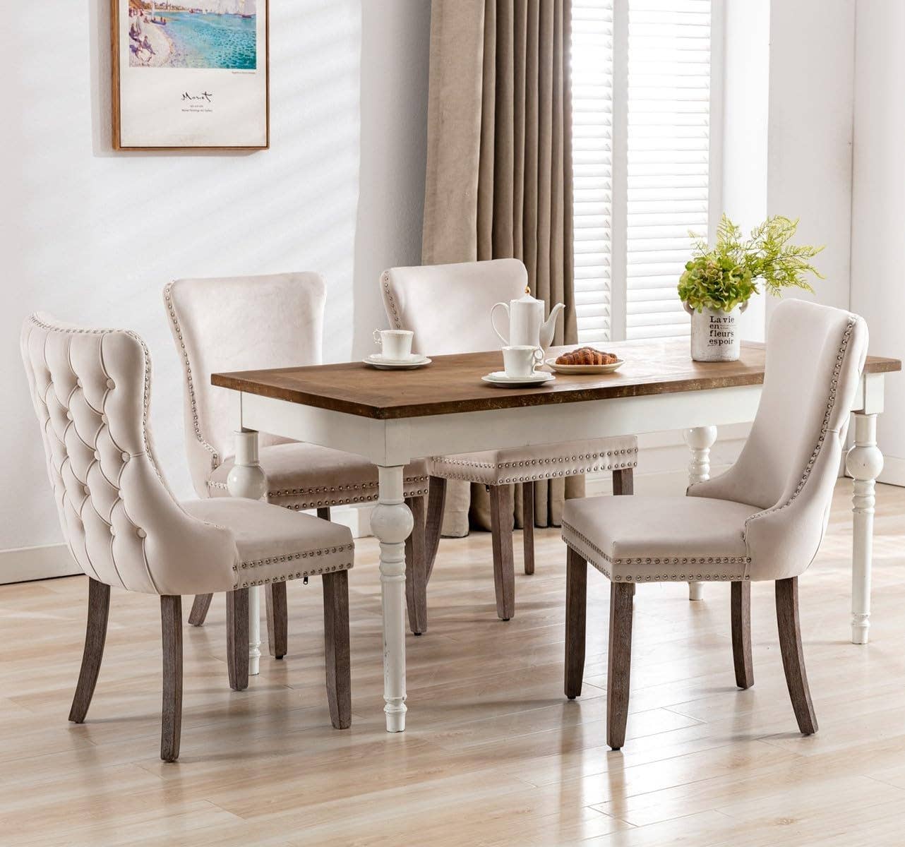 Modern Home Touch – wholesale Chair – Ale Set of 2 Velvet Upholstered Dining Chairs45