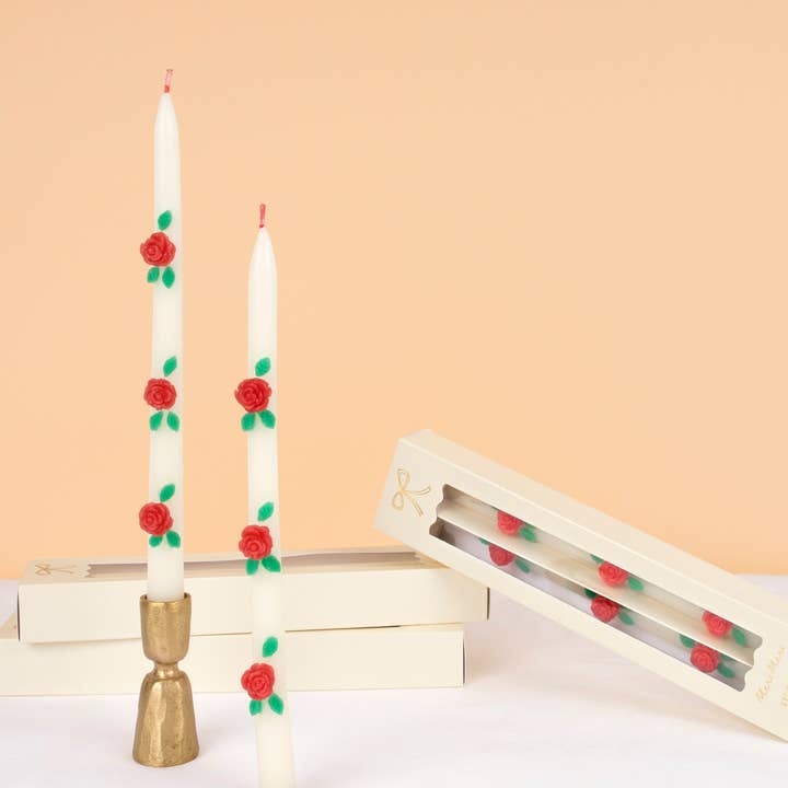Meri Meri - Wholesale Tapered Candle/Candlestick - Rose Taper Candles
