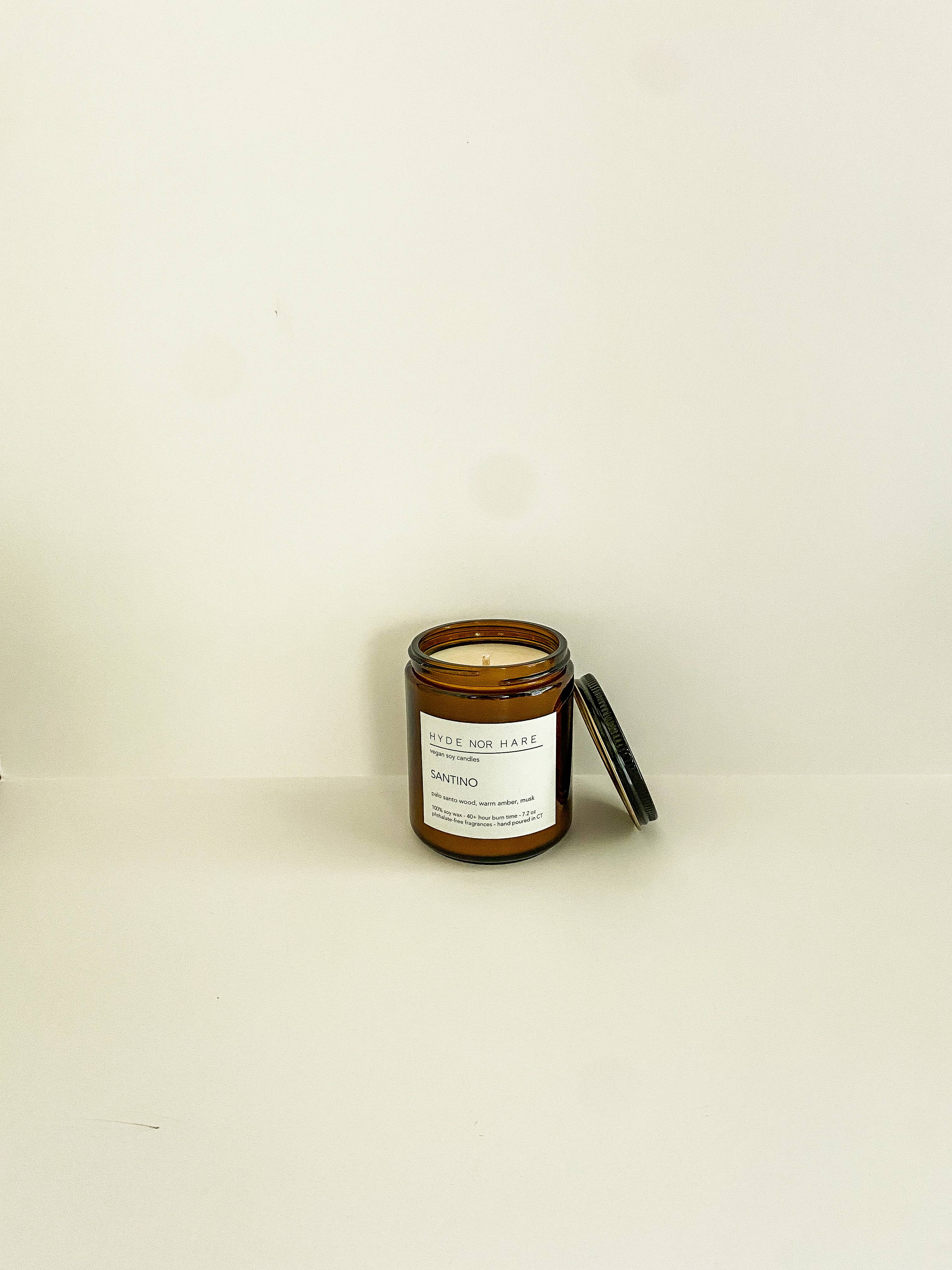 HYDE NOR HARE - Vente Bougie en bocal - Bougie en soja vegan SANTINO1