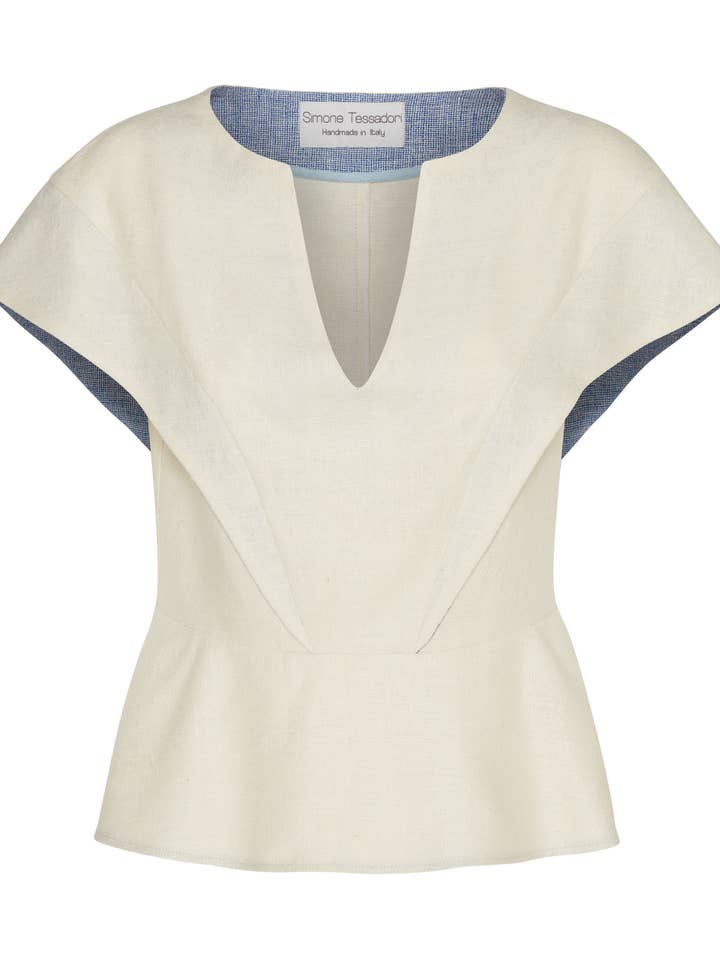 PRINCESS-CUT BLOUSE S22BLPR1 por atacado de Simone Tessadori