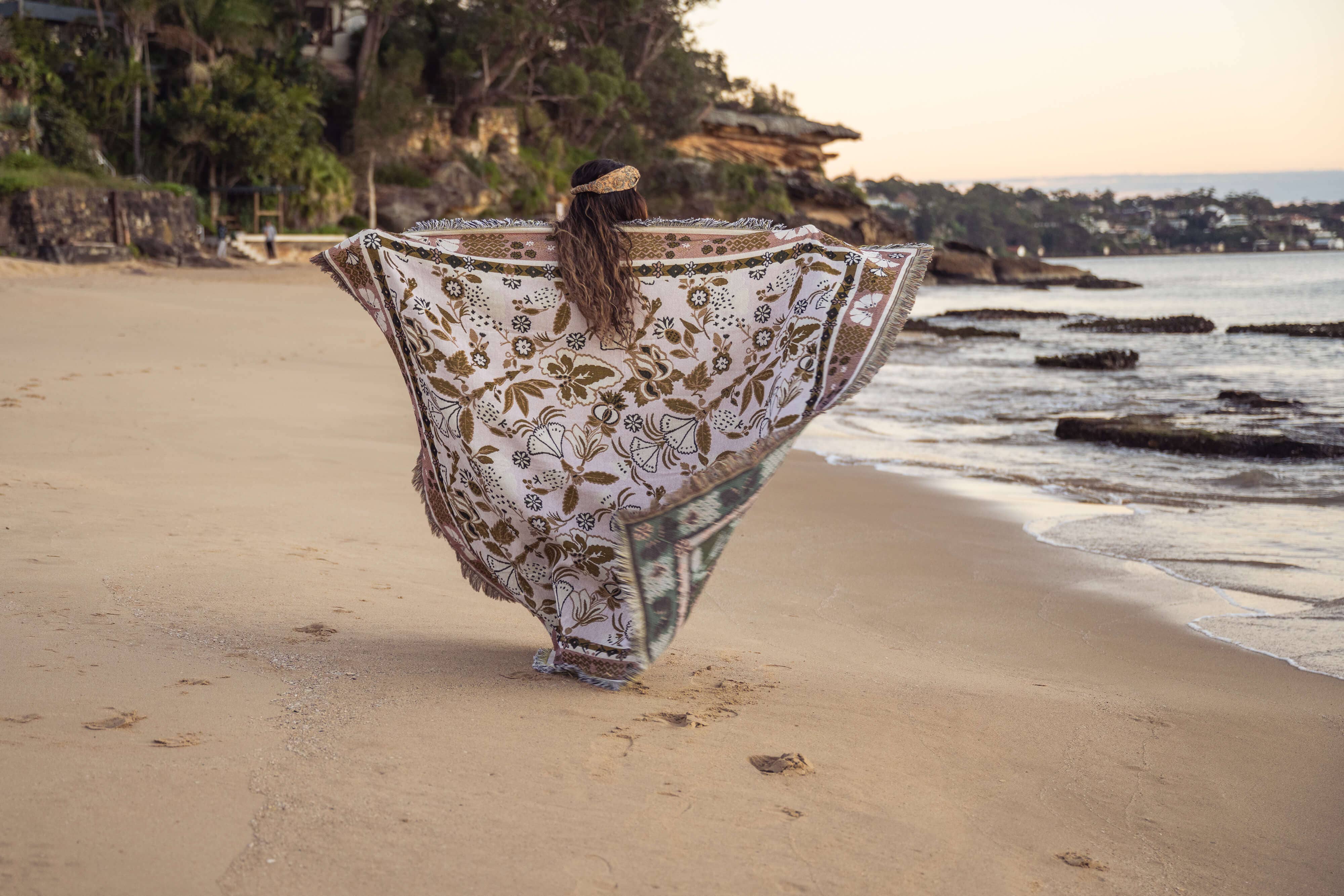 HENDEER - Wholesale Picnic Blanket - 'Eleanor Rigby' Woven Picnic Rug/Throw9