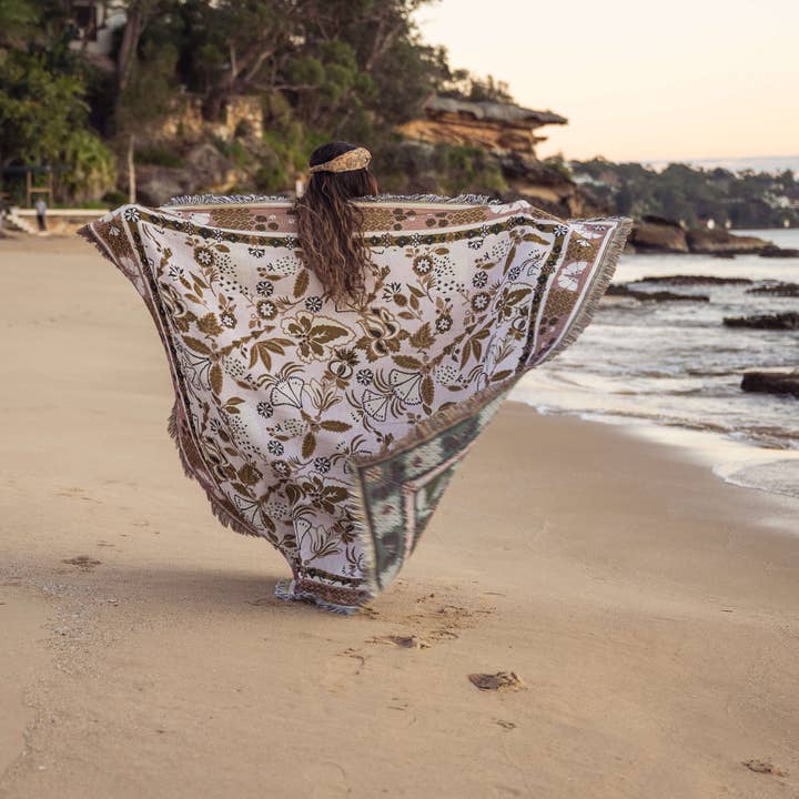 HENDEER - Wholesale Picnic Blanket - 'Eleanor Rigby' Woven Picnic Rug/Throw9