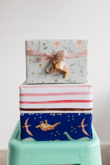 Lana's Shop - Wholesale Flat Wrap - Fresh Poppies Single Gift Wrap Sheet4