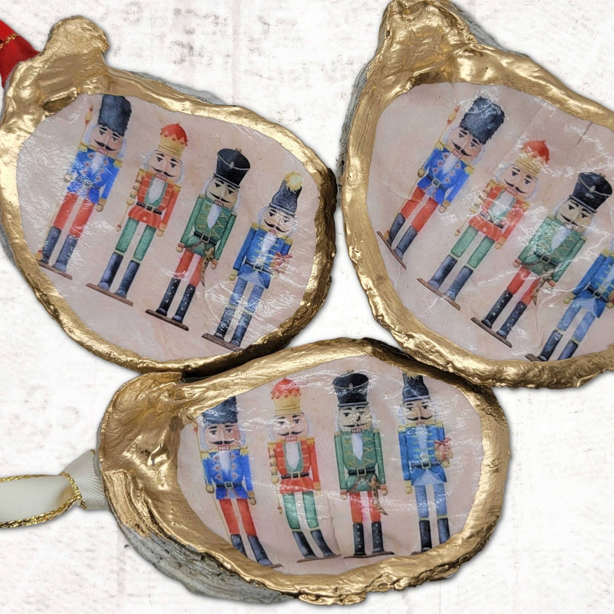 Beatrixbell Handcrafted - Wholesale Ornament - Nutcracker Christmas Ornament • Oyster Shell9