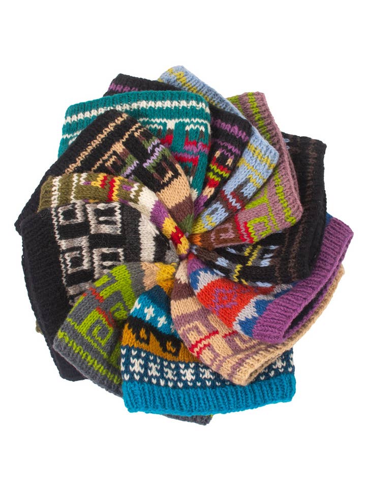 Assorted Waves Wool Beanie-12/Pkt for wholesale by Lakhays Collection Inc.