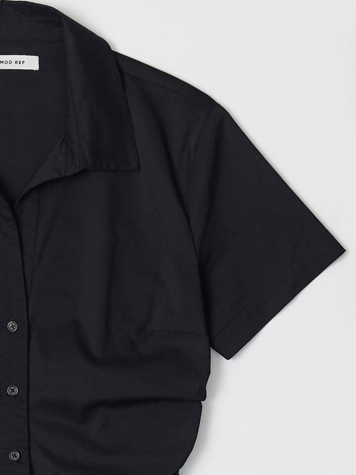 MOD REF - Wholesale Shirt - Women's - The Saxon Top | Short Sleeve Button-Down Shirt7