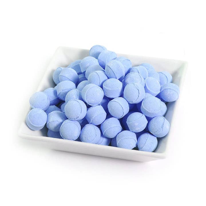 Bath Bubble & Beyond - Vente Bombe de bain/poudre effervescente pour le bain - 1 kg de billes de bain aux bleuets0