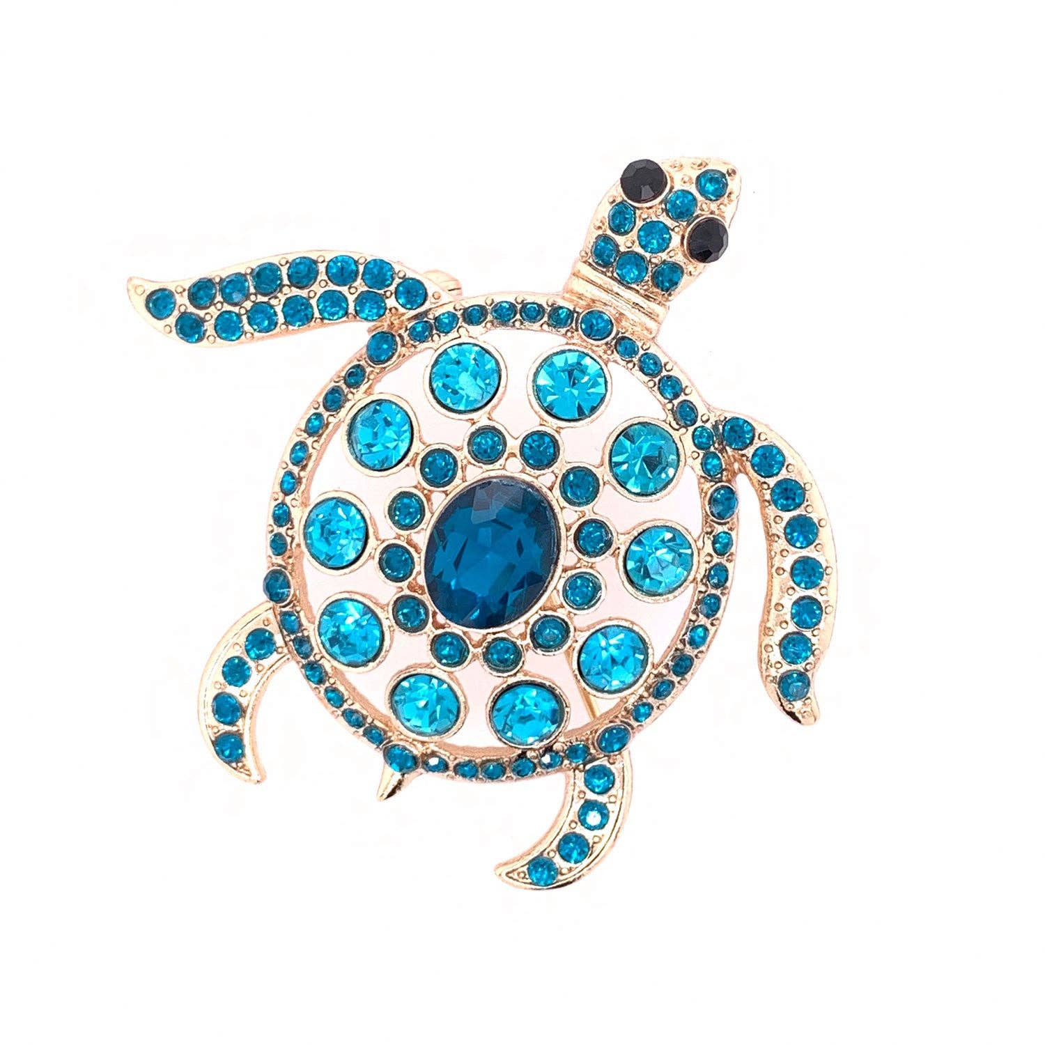 Jewelry Made by Me - Wholesale Brooch - Jeweled Sea Turtle Brooch0