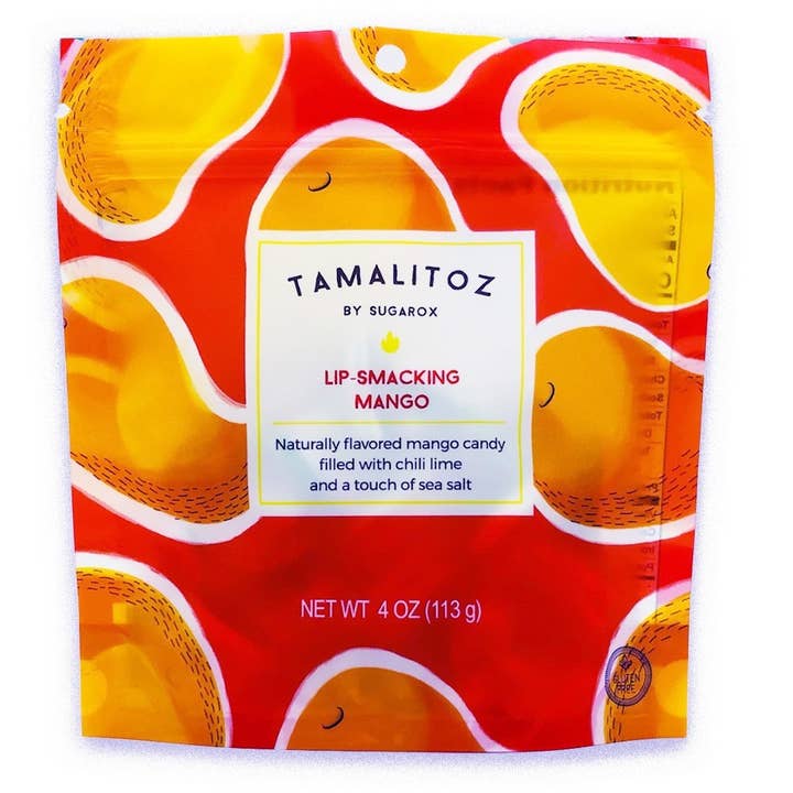 Tamalitoz Lip Smacking Mango Hard Candies 4oz, 12ct for wholesale by Grandpa Joe's Candy Shop