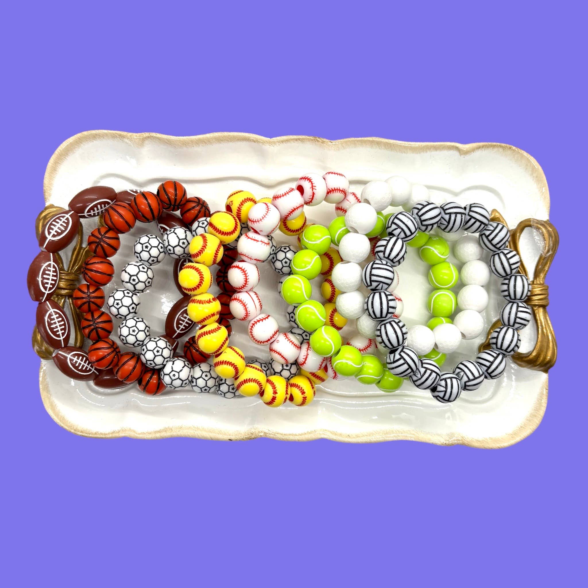 Our Little Charms - Wholesale Beaded Bracelet - Sports Bracelets - Team Spirit Jewelry - Sports Gear9