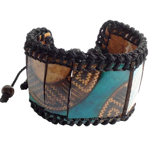 One World Projects - Wholesale Woven/Braided Bracelet - Large Calabash Bracelet0
