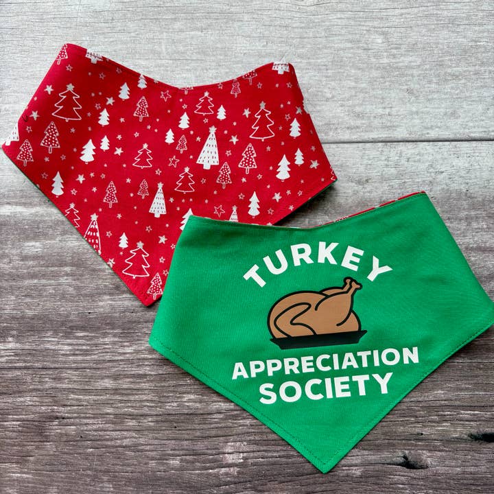 Baxter's Boutique - Wholesale Pet Bandana - Dog - CHRISTMAS | Bandana | Turkey Appreciation Society0