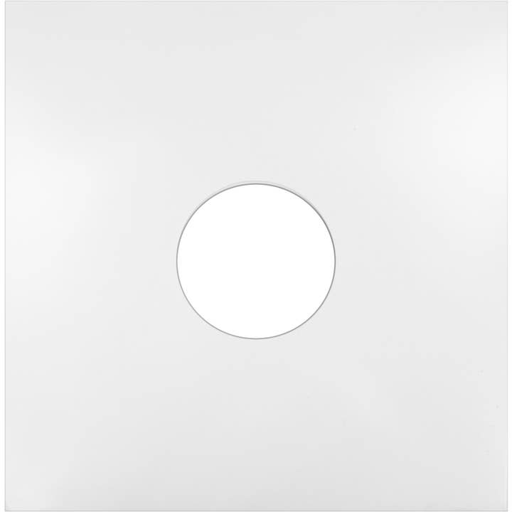 Square Deal Recordings & Supplies - Wholesale Craft Supplies - 12" White LP Vinyl Record Outer Jackets Covers with Hole